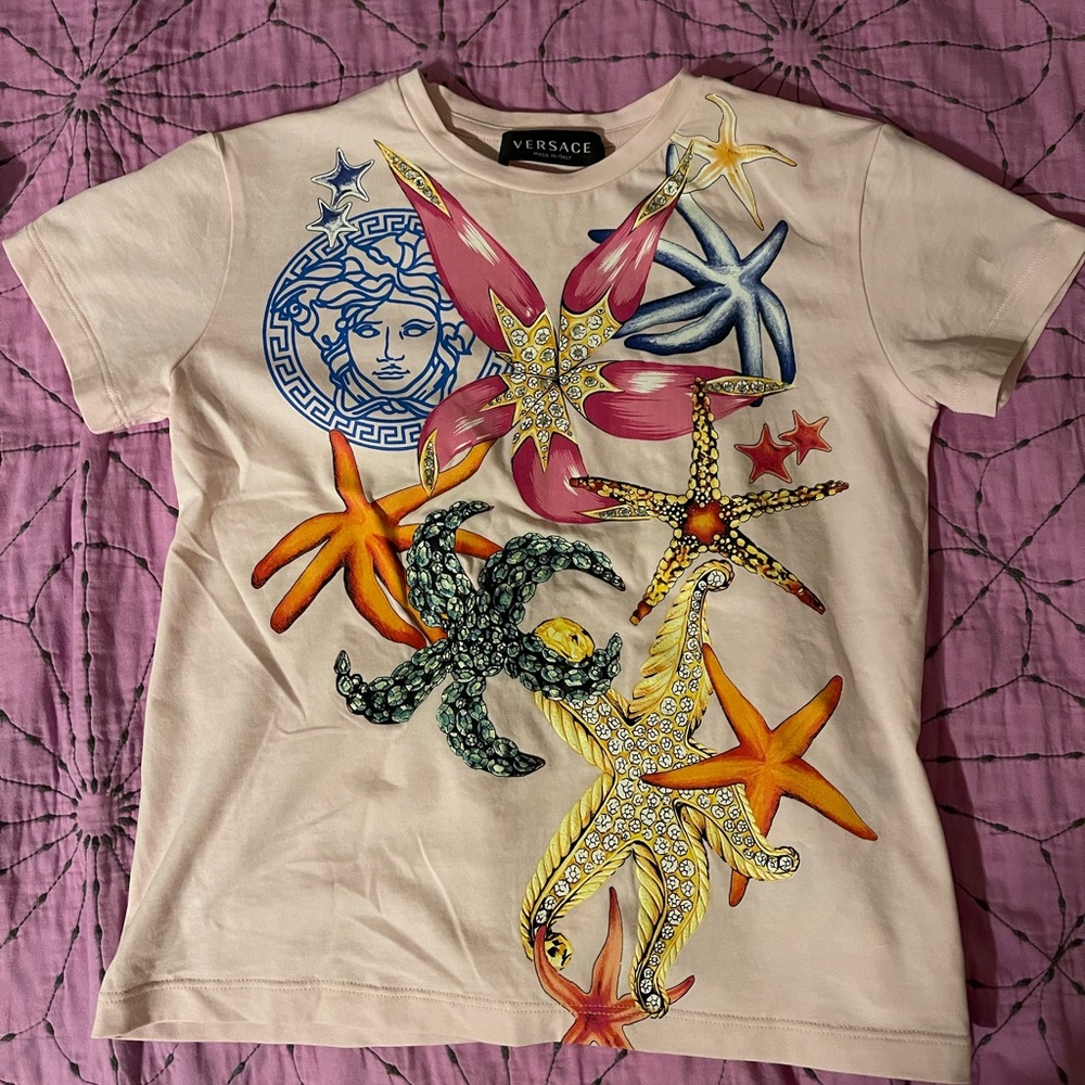 Girls Versace Shirt, size 6A